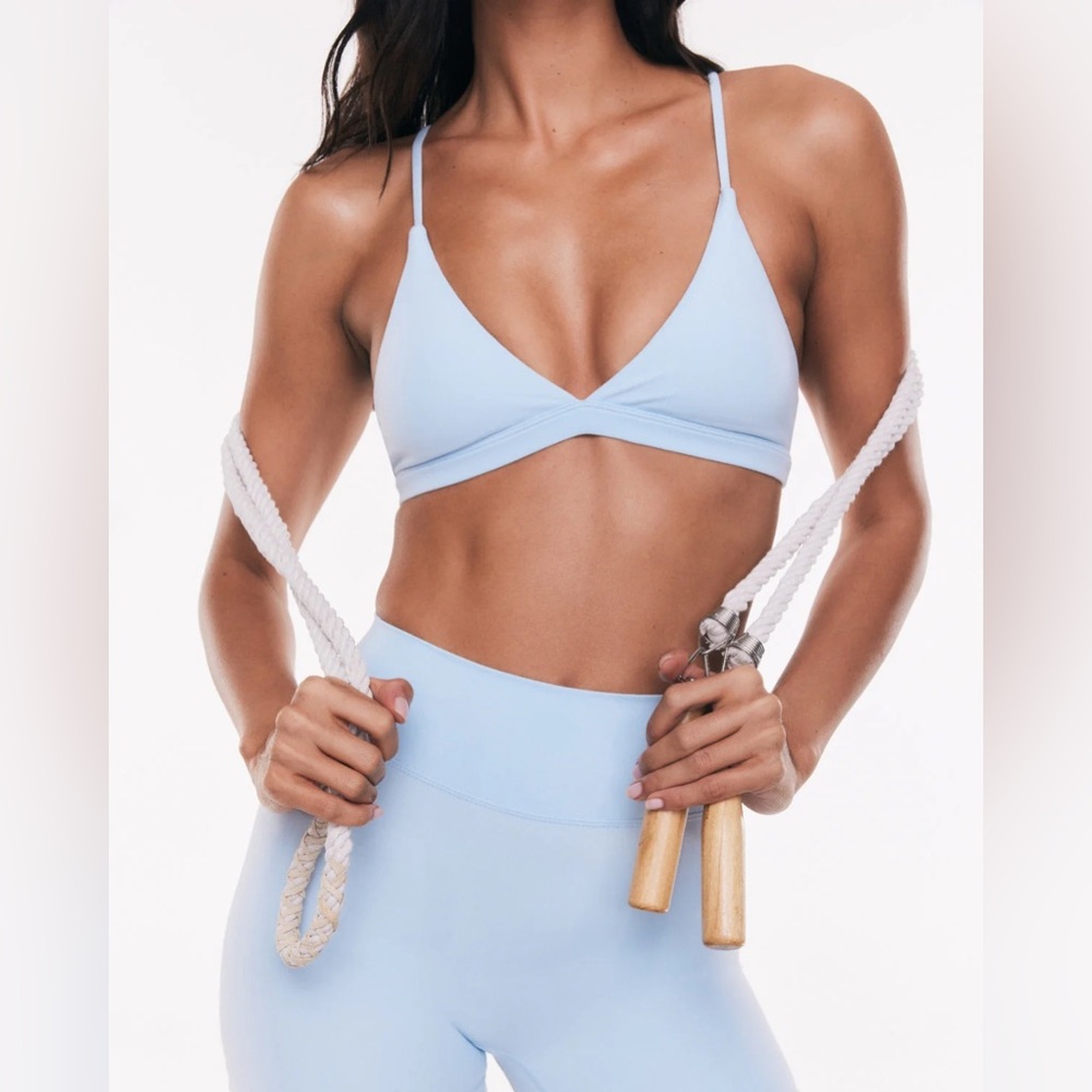 CSB Form Noa Crop Bra Powder Blue Size Small BNWT